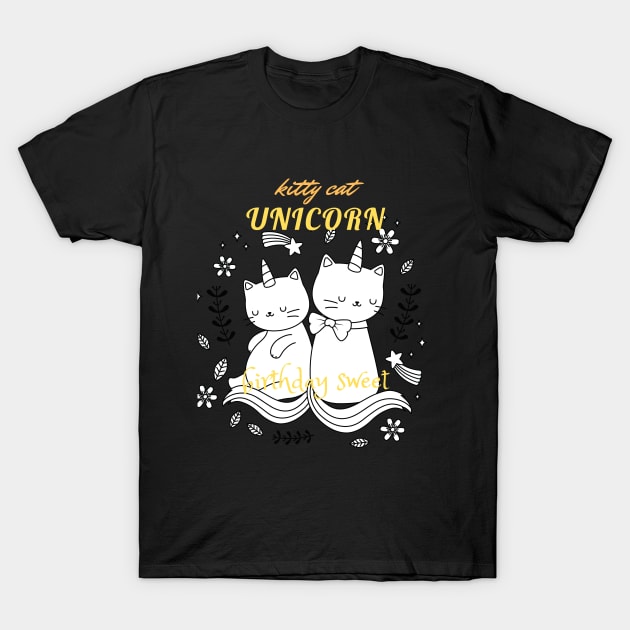 kitty cat unicorn T-Shirt by yayashop